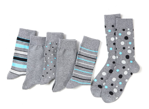 Paquete De 6 Calcetines De Vestir Clásicos Para Hombre