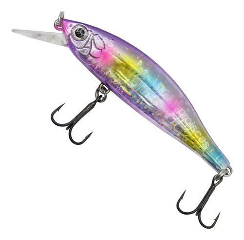 Isca Artificial Albatroz Gt Minnow 80 8cm 9,5g - Floating Cor Pink Color Holograph - Cor 1142