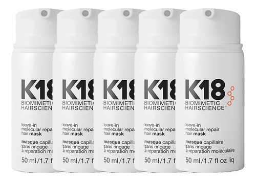 Mascarilla Hair Repair Molecular Leave-in K18 De 5 Piezas, O