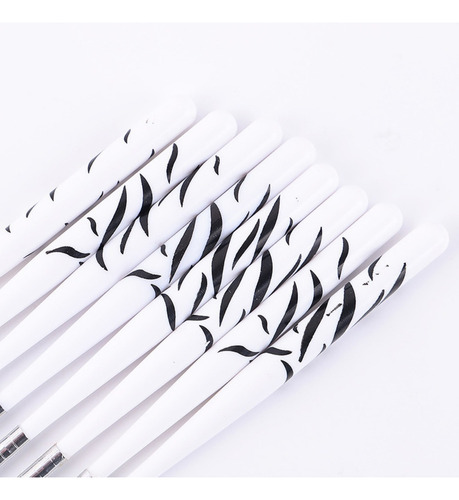 8 Peças De Pincel De Arte De Unhas Com Padrão De Zebra, Pinc