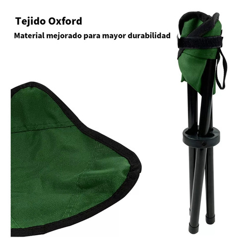 Banco Plegable 50cm Portabilidad Para Acampar Y Pescar