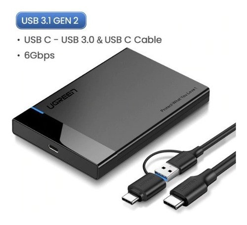 Case Hdd 3.1 Micro Usb C E Usb 3.0 Ugreen