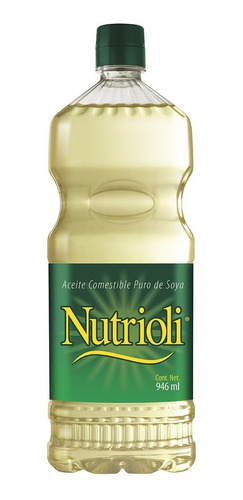 3 Botellas De Aceite De Soya Nutrioli Bot 946 Ml Ivo