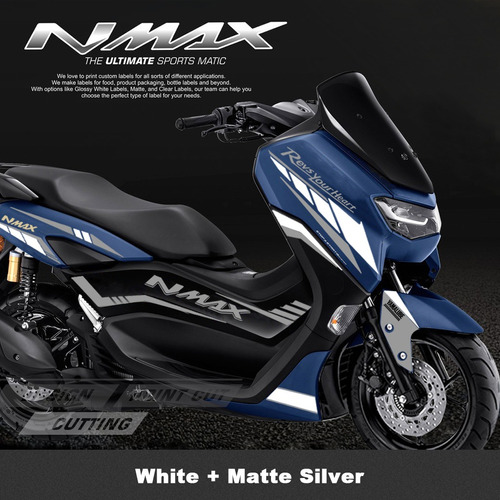 Pegatina Moto Delantera Trasera Para Yamaha Nmax155 19-21