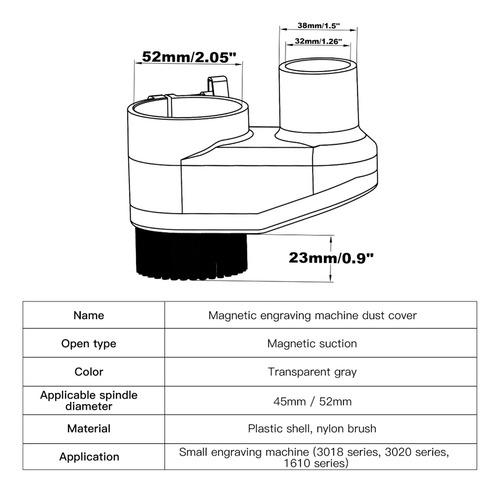 Limpiador De Cubiertas Antipolvo M2cnc, Cubierta Antipolvo D