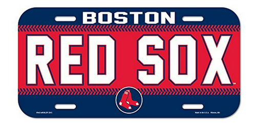 Placa De Matrícula Mlb Boston Red Sox