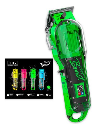 Máquina De Cortar Pelo Filler Clipper Boost Crystal Colores