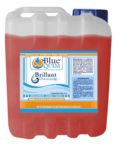 Abrillantador Brillant Diamante Blue Quim 4 L Albercas 