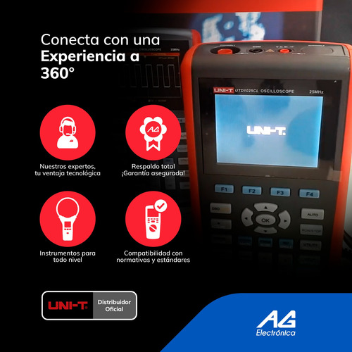 Osciloscopio Digital 25mhz 1ch Analógico Uni-t Utd1025cl
