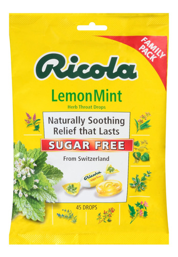 Ricola De La Hierba De La Garganta Gotas De Limón A La