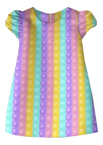 Vestido Pop It Para Niñas