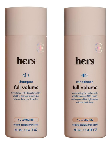 Shampoo E Condicionador De Volume Total Hers - Shampoo E Con