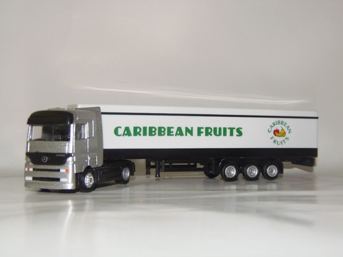 Camion Mercedes Benz Actros Trailer Refrigerado 1:87 Color Gris/blanco