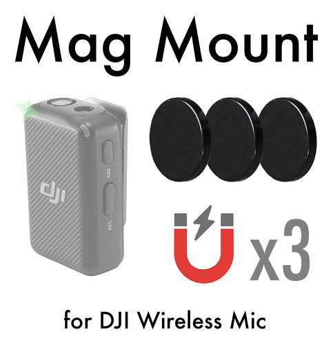 Paquete Dji Mic Imanes N50 Ultra Secure Soporte Solapa