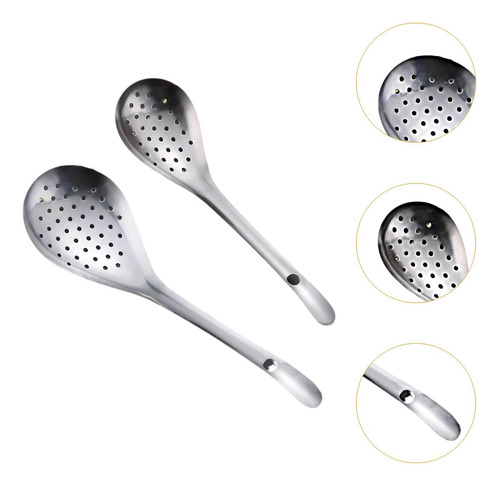 Cuchara Ranurada De Cocina, Cuchara Con Colador, Colador De