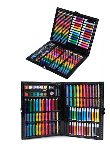 Set Kit Colores Juego Arte Dibujo Creativo Infantil -168 Pcs