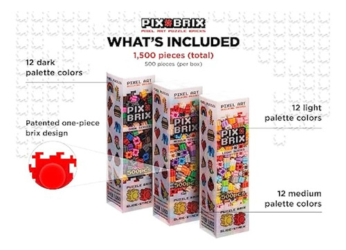 Ladrillos De Rompecabezas Pix Brix Pixel Art, Mezcla Brix A