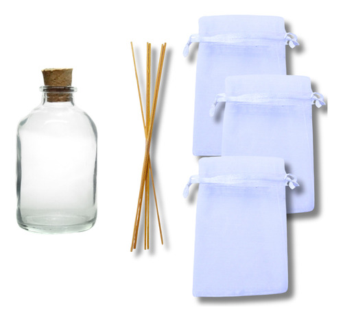 Difusor Souvenir Kit X36 Unidades Frasquito De Vidrio 100cc
