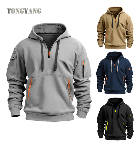Sudadera De Trabajo Con Capucha Active Para Hombre, Sudadera