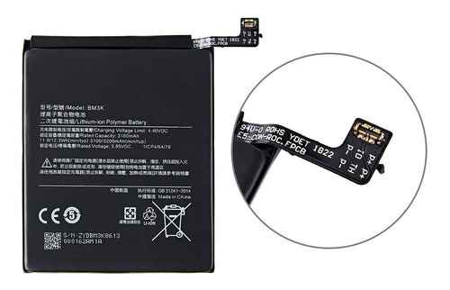 Bateria Compatible Xiaomi Mi Mix 3 Modelo Bm3k 3200 Mah