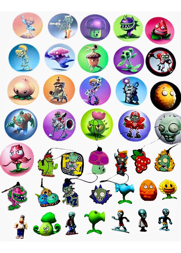 Figuras Plantas Vs Zombies Vualá Colección Completa + Regalo