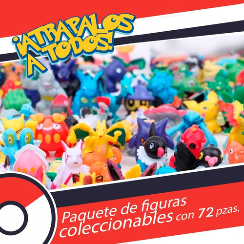 Pokémon Paquete Figuras Coleccionables 72 Con Pikachu