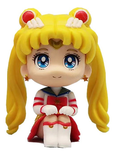 Sailor Moon Figuras Decorativas Anime Chibi Set 6 Piezas