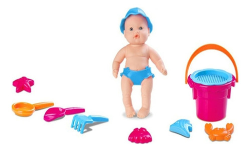 Bebe Mania Playa Blister Mini 11cm Muñeca Coleccion