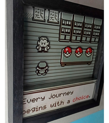 Cuadro 3d Pokemon Choice (box) Game Boy Gb Gba Gamer Juego