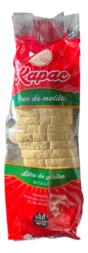 Pan De Molde Sin Tacc Kapac Fortificado C/ Vitamin B 600g Fw