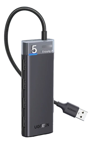 Hub Usb-c 4 En 1 Cm653 Ugreen Usb-a 3.0 Con Indicador Led 5g