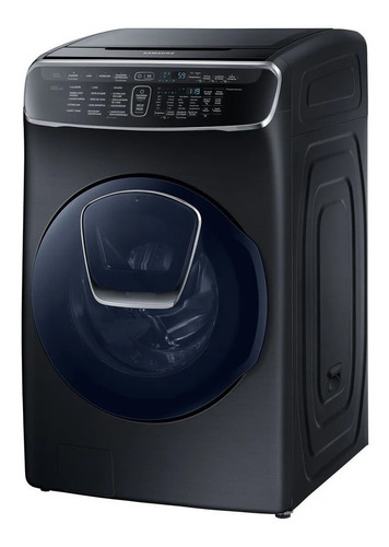 Lavasecadora automática Samsung inverter hasta 22kg 220V color black caviar