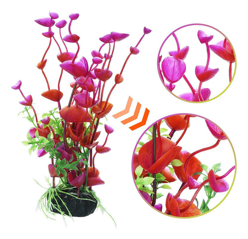 2 Piezas De Plástico Artificial Para Decoración De Peceras