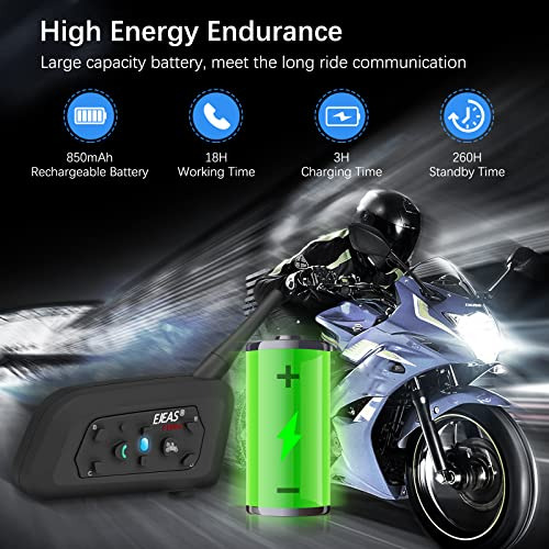 Intercom Moto V6 Pro Bluetooth 1200m - Cascos Moto