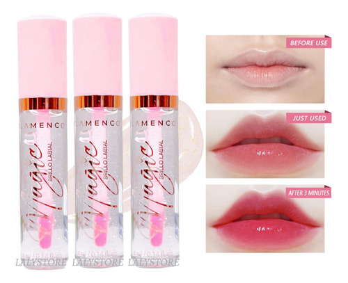 Brillo Labial Tinta De Labios Mágico Pack 3