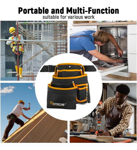 Hoteche Tool Pouch Belt 6 Bolsas De Bolsillo Con Bucle De Y
