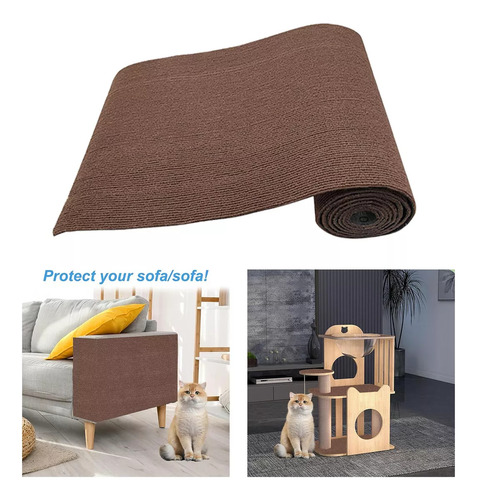 Tapete Rascador Autoadhesivo Para Gatos Diy 40 Cm X 200 Cm