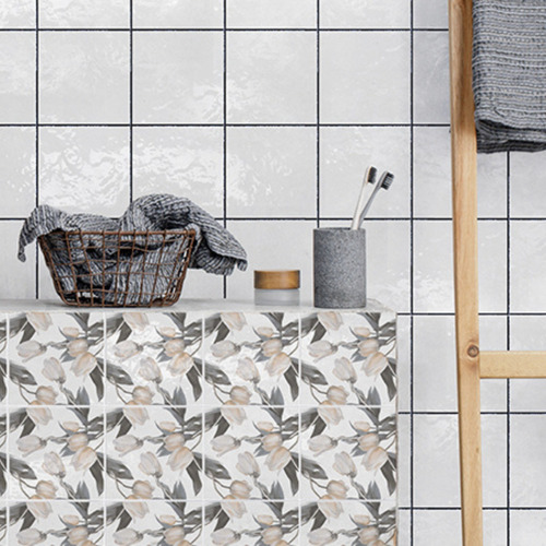 Ceramico Dolce Floral 15 X 15 Piu Beige Tulipan