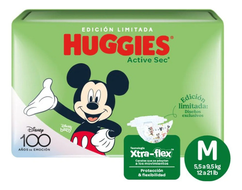 Huggies Flexi Confort Pañales Para Bebés Diseños Disney
