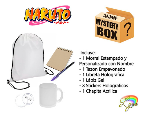 Naruto Mystery Box Tazon Libreta Stickers Anime Manga 