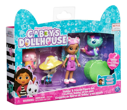 Gabbys Dollhouse Conjunto De Figuras De Gabby Y Sus Amigos