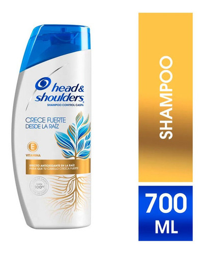 Shampoo Head & Shoulders Crece Fuerte Desde Raiz X 700 Ml
