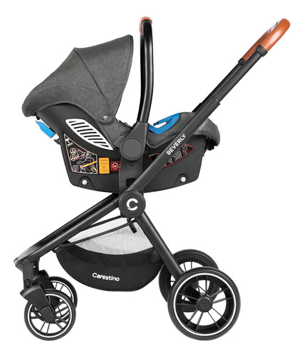 Coche Carestino Beverly V2 color Negro Melange