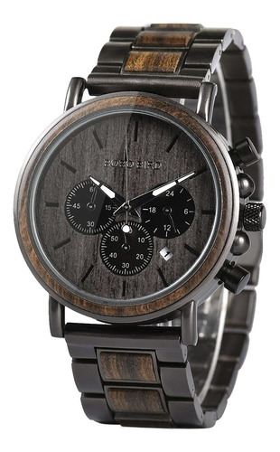 Bobo Pajaro Reloj De Pulsera Para Hombre De Madera Estilo C