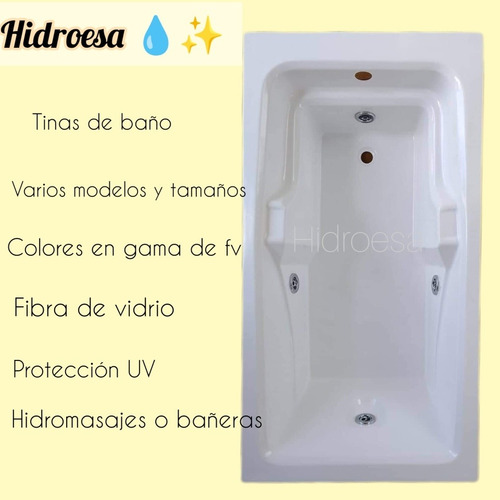 Imagen 2 de 7 de Hidromasajes Variedad De Modelos Y Medidas En Fibra De Vidri
