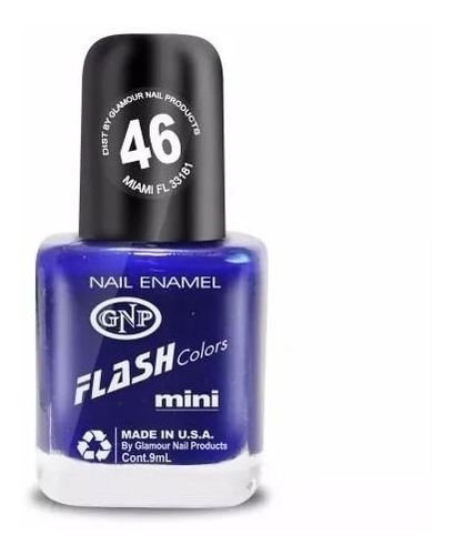 Esmalte De Uñas Americano Gnp Nro.46 Azul Intenso