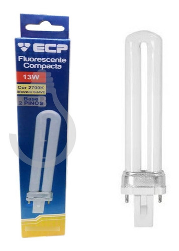 Lâmpada Fluorescente Compacta 2 Pinos 13w Gx23 Quente 5 Pçs Cor da luz Branco-quente 110V/220V