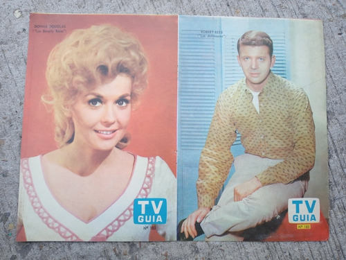 Antiguo Poster Tv Guia N.183 - Donna Douglas - Robert Reed 