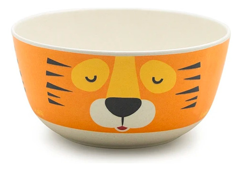 Bowl Plato Bamboo Kido 13 Cm Comer Merienda Tigre