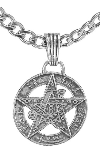 Medalla Tetragramaton Proteccion En Plata 2,5 Cm Art 09